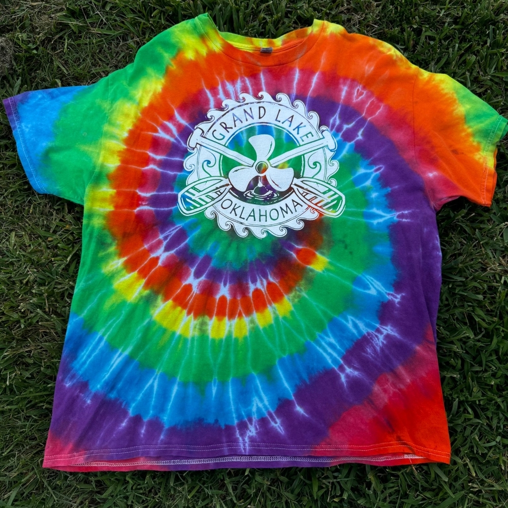 GRAND LAKE OKLAHOMA MULTI COLOR T-SHIRT SIZE:L